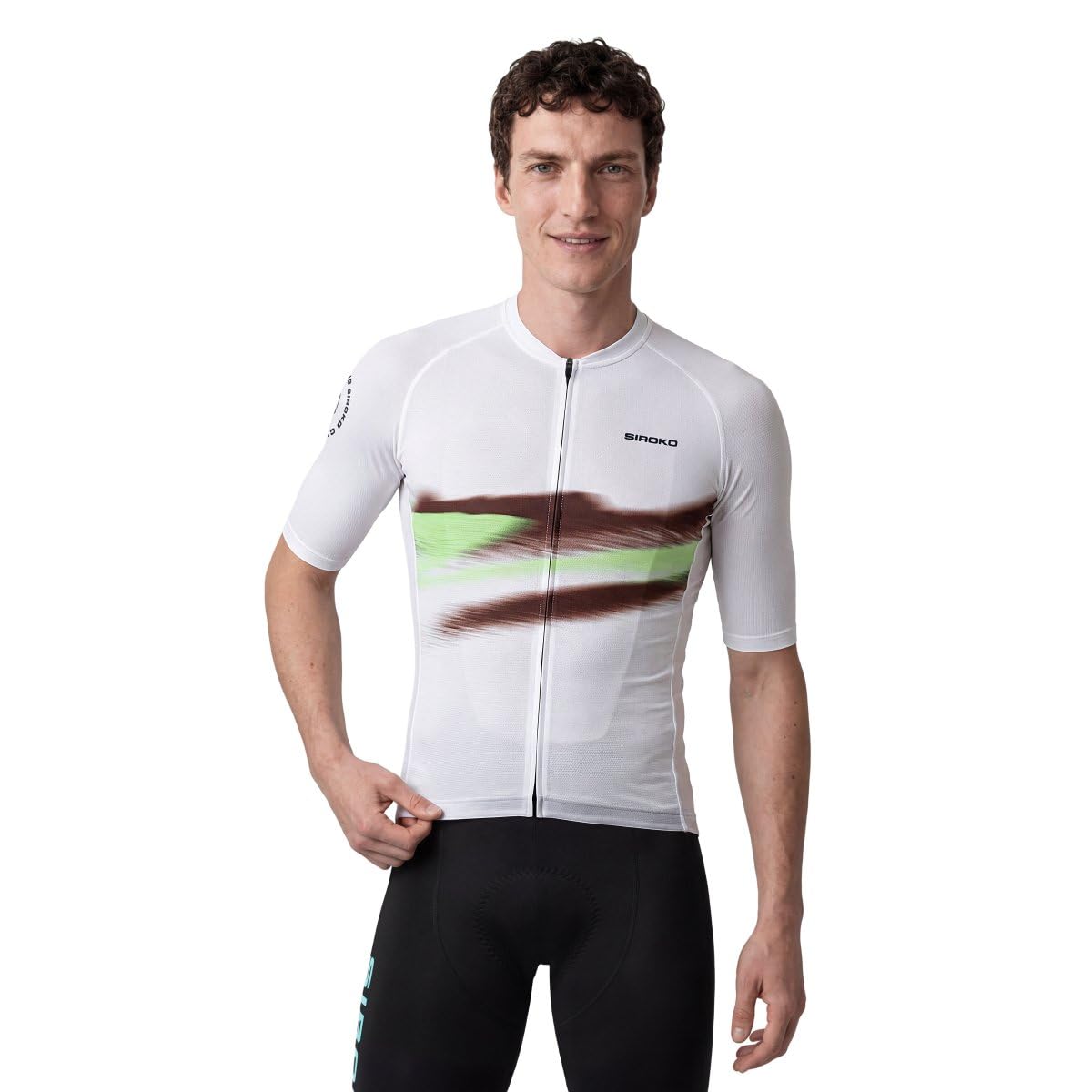 SIROKO Maillot de Manga Corta Ultraligero Ciclismo M3 NRC White Blanco