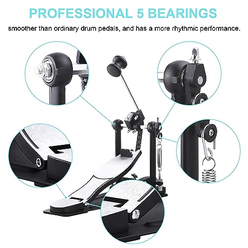 image for Soulmate Drum Pedal Bass Kick Drum Pedal Double Chain kick pedal Step 