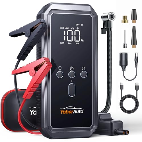 Image of Jump Starter Power Pack 21800mHA with Air Compressor 150PSI Car Battery Jump Starter Power Bank (9.0 Gas /8.0L Diesel /Hybrid), 12V Car Battery Booster with 160W DC Output, Flashlight