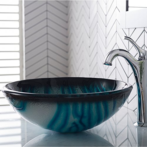 Kraus Gv-399-19Mm Ladon Glass Vessel Bathroom Sink #TOP3