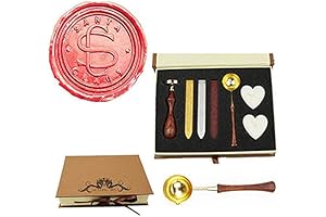 Personalized Vintage Santa Claus Monogram Wedding Wax Seal Stamp Kit