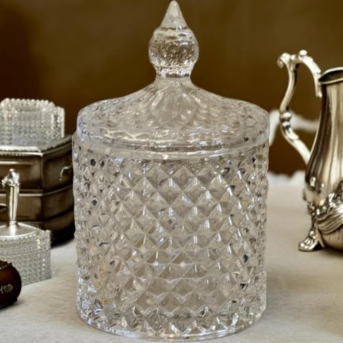 Image of Non Airtight Crystal Jar 200 ML (Pack of 1) - Return Gift
