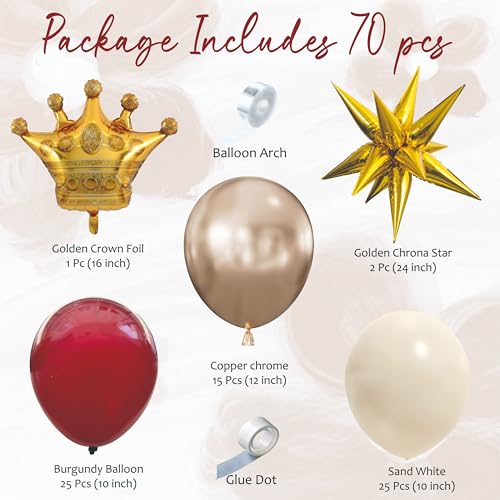 Image of Balloon Garland Kit, Party Decoration Set (Burgundy)