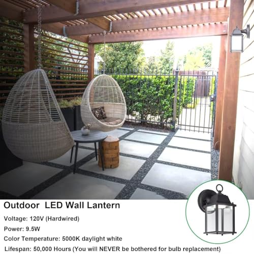 Lit-Path LT-WL013 Outdoor Led Wall Lantern, Wall Sconce As Porch Lighting Fixture thumb #3