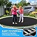 Tudomro 2 Pcs Replacement Jumping Mat Fits 14ft Round Frame, with 80 Rings for Choose, Fits 6.5 Inch Springs Length, Trampoline Mat Replacement with Pull Hooks and Gloves (Spring Not Included)