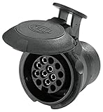 Stecker mit Schalter HELLA 8JA 008 969-011 Adapter für Steckdose, 57 mm Länge, von 7 auf 13 –polig, bei 12 V Belastung 16 A