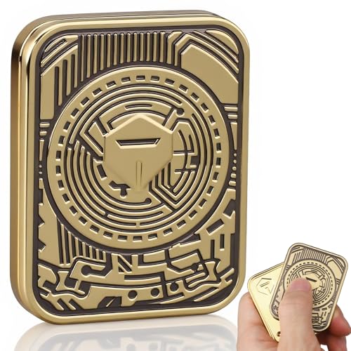 Cool Chip Fidget Slider for Kids, Fidget Toys Adults Metal Magnetic Fidgets Desk Toys, EDC Gadgets Anxiety Stress Relief Desk Toys, Tools for Adults Mens Gifts for Him & Dad, Boyfriend