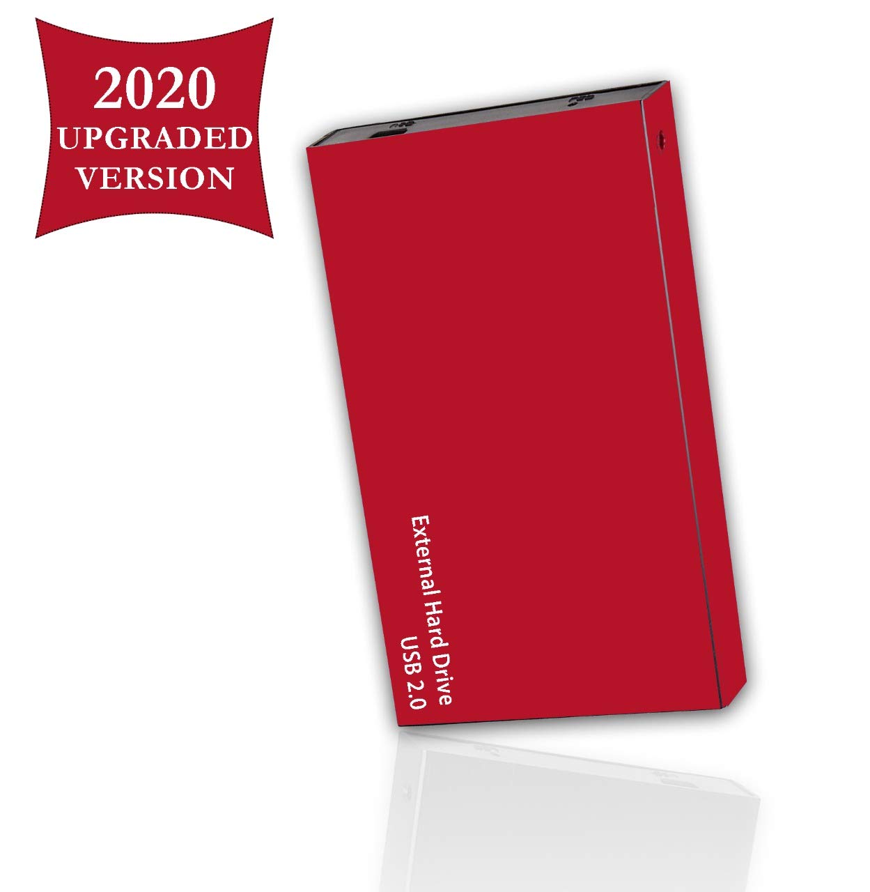 Storite 2.5" Ultra Slim Portable External Hard Drive USB 2.0 with 200GB Memory Expansion HDD Backup Storage, Fast Data Transfer, Hard Disk Compatible with MAC/PC/Laptop/Desktop/Chromebook (Red)