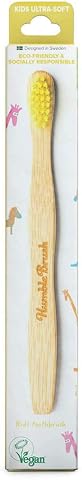 The Humble Co. Brush Çocuk Bambu Diş Fırçası Ultra Soft Sarı 1 Paket(1 x 0.1 g)