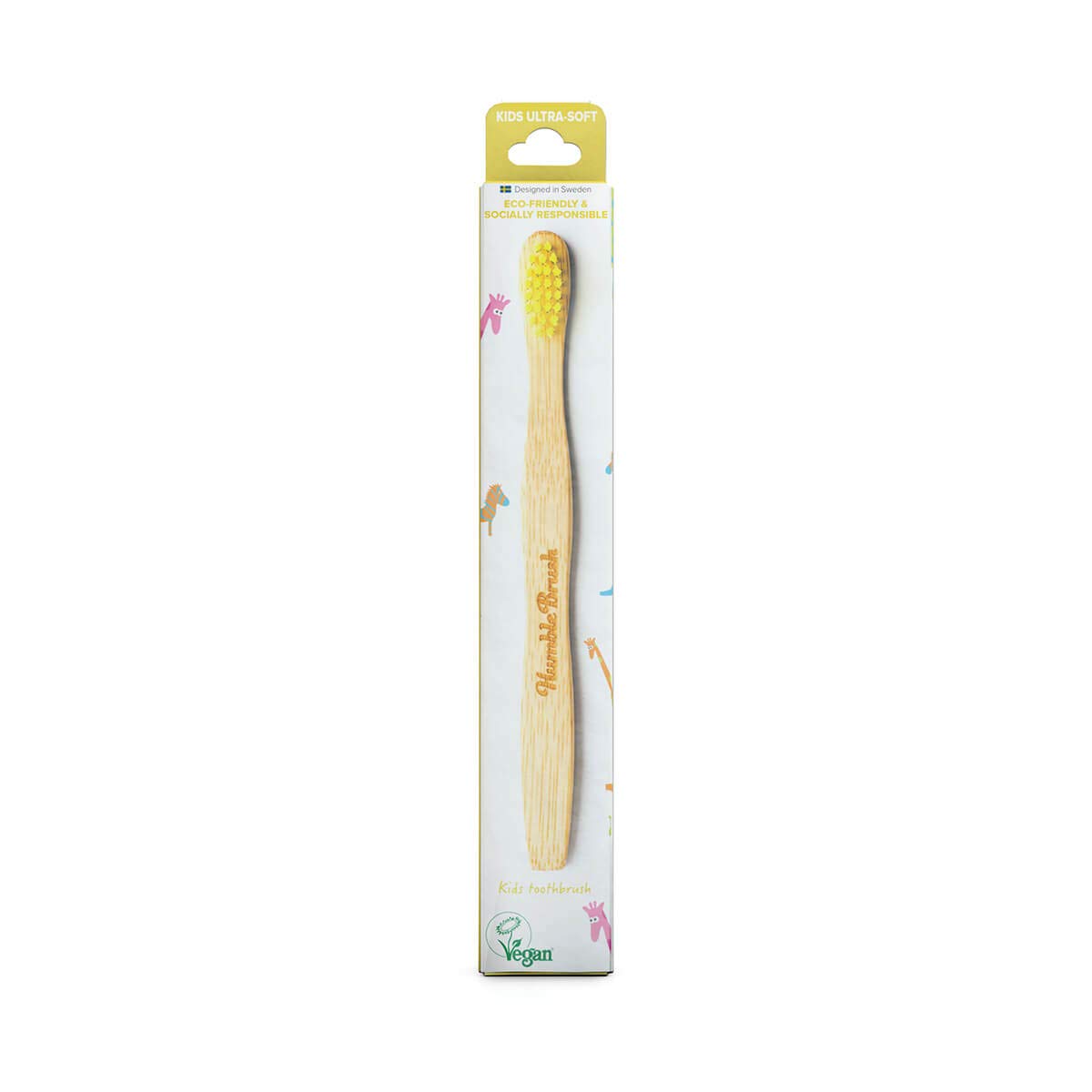 The Humble Co. Brush Çocuk Bambu Diş Fırçası Ultra Soft Sarı 1 Paket(1 x 0.1 g)