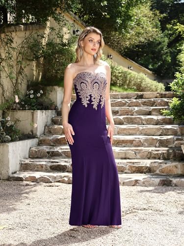 Image of BABYONLINE D.R.E.S.S. Formal Dresses for Women Bodycon Mermaid Appliques Lace Elegant Prom Dress XIN262
