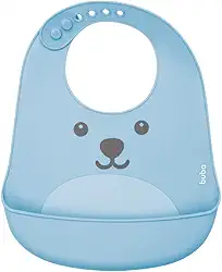 Buba, - Azul, Babador De Silicone Com Pega Migalhas Gumy Bebê Unissex, Azul (Blue), Único