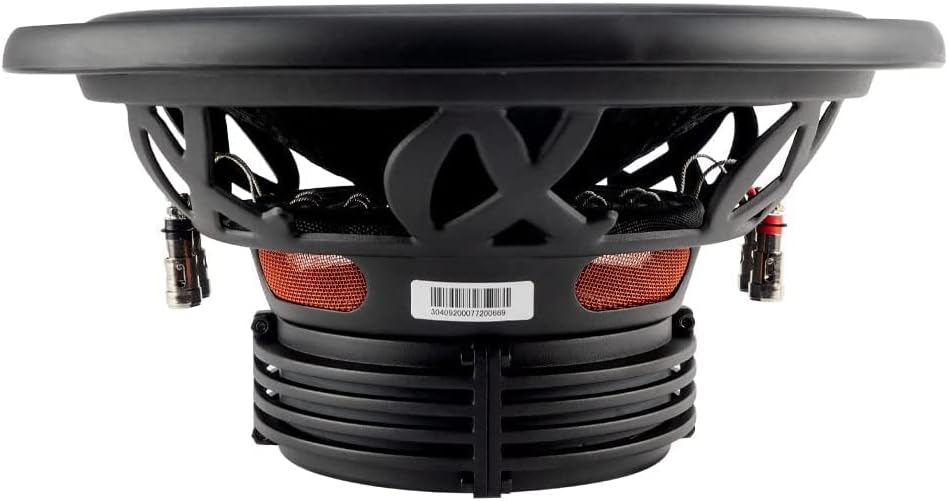 Miniatura 4 de Alphasonik NSW412 Neuron 400 Series 12 pulgadas 1500 vatios máx.  500 vatios RMS Dual 4 Ohm subwoofer para coche con imán de alto grado de papel no