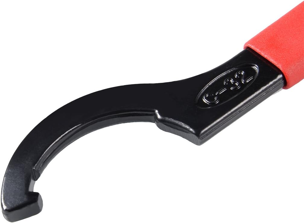 uxcell C32 (68-73mm) C Hook Spanner Wrench for Collet Chuck Lathe Clamping Nut