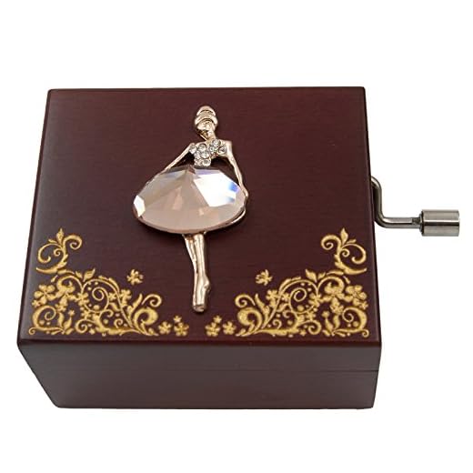 Mini handcrank Caja de música (Melodía de la piel Elise