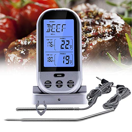 Find Discount Aveloki Digital Meat Thermometer,Wireless Meat Thermometer for Grilling with Dual Prob...