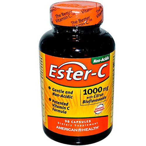 American Health Ester-C with Citrus Bioflavonoids Capsules- 24-Hour Immune Support, Gentle On Stomach