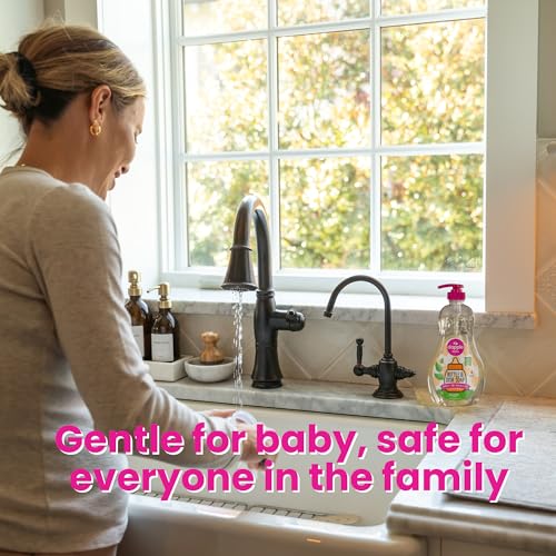 Image of Dapple Baby Mango Melon Baby Bottle & Dish Soap - 16.9 fl oz - Cleans Bottles, Sippy Cups, Pacifiers, Breast Pumps, & More - Gently Removes Milk Film & Odors