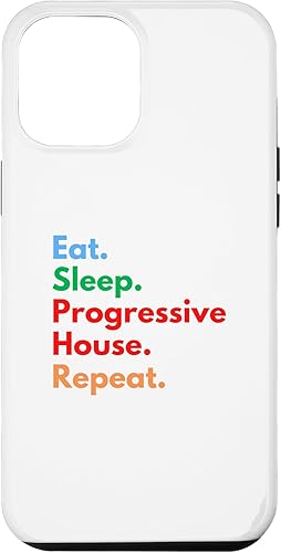 Miniatura 10 de Funda para iPhone 1212 Pro Eat Sleep Progressive House Repeat para amantes de la música en casa