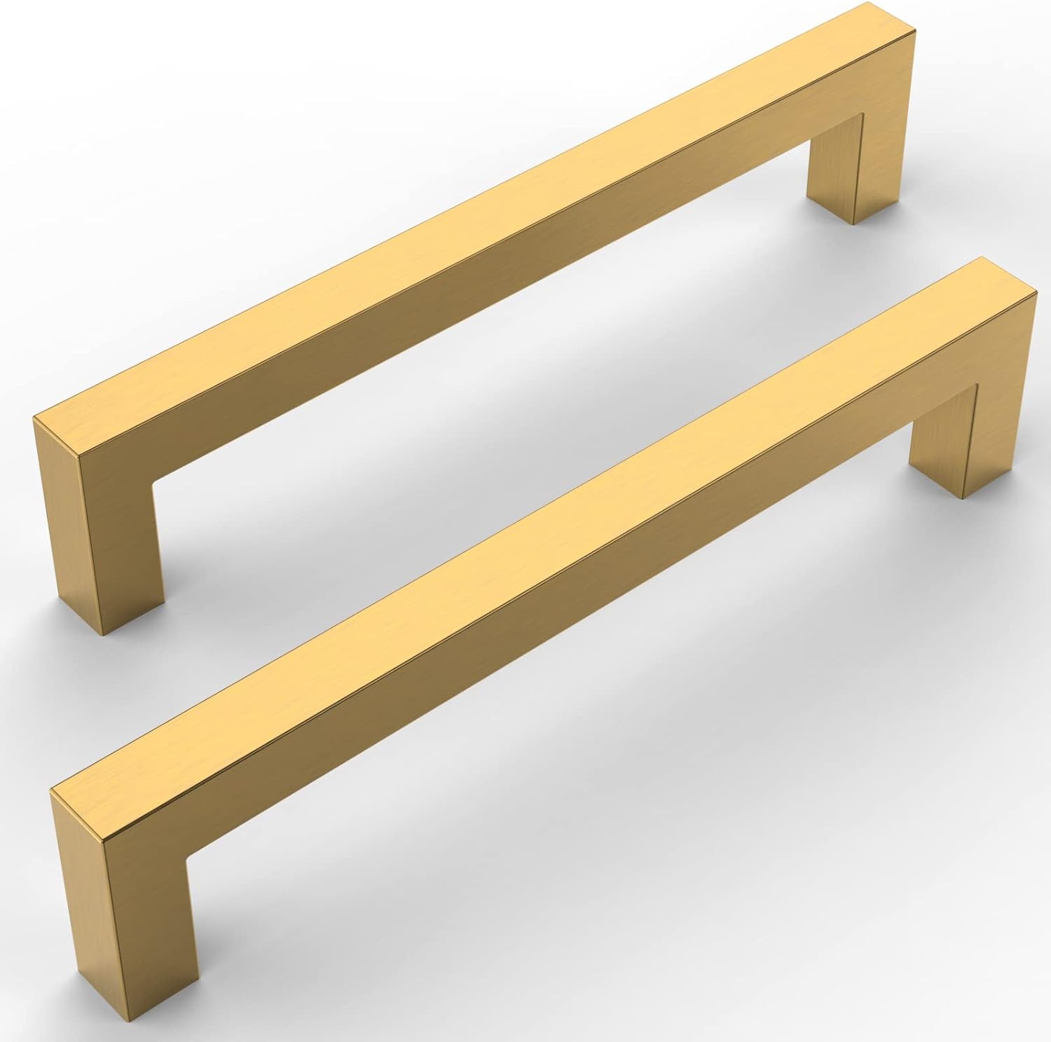 Amerdeco 10 Pack Gold Kitchen Handles 7 Inch(178mm) Hole