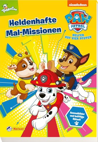 PAW Patrol Kindergartenheft: Heldenhafte Mal-Missionen: Malblock ab 3 Jahre...