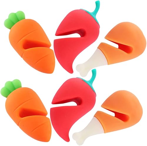 Miniatura 6 de UPKOCH 12 tapas elevadas para evitar derrames, tapa de silicona, tapas de silicona para ollas, ayudante de cocina abierta para granja, elevador de