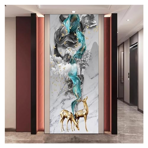 Autocollant mural 3D de porte étanche pour masquer les imperfections - 7