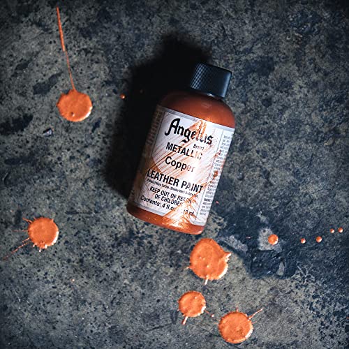Angelus Acrylic Leather Paint - 1 Ounce, Pewter #TOP3