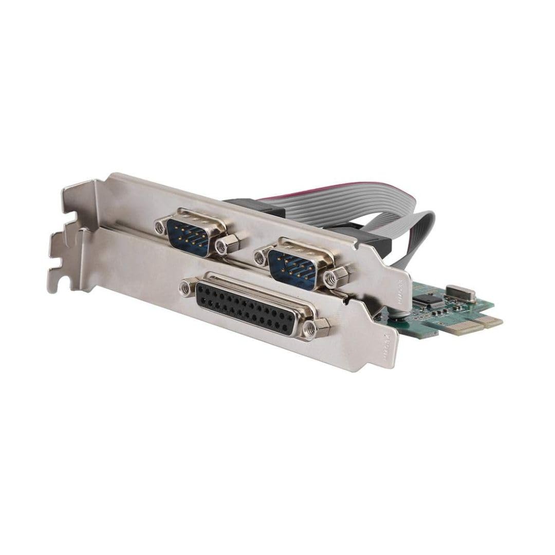 JUAA Dual Serial PCIe Card, 2 Port RS232 + 1 Parallel Port, PCI Express Combo Card, CH382L Chip, 16-Byte FIFO, for Desktop PC-picture-26