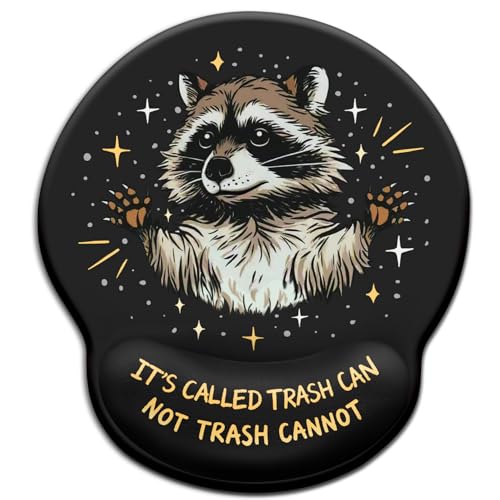 Blusabaca Raccoon Mouse Pad Wrist Rest Ergonomic Mousepad Wrist Support