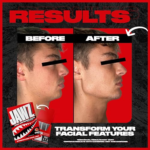 Jawline Chewing Gum (4 Month Supply) Watermelon - Define Your Jawline, Slim and Tone Your Face - Facial Exerciser for Men and Women - Sugar Free Hard Gum (10 Packs) (120 Pieces)