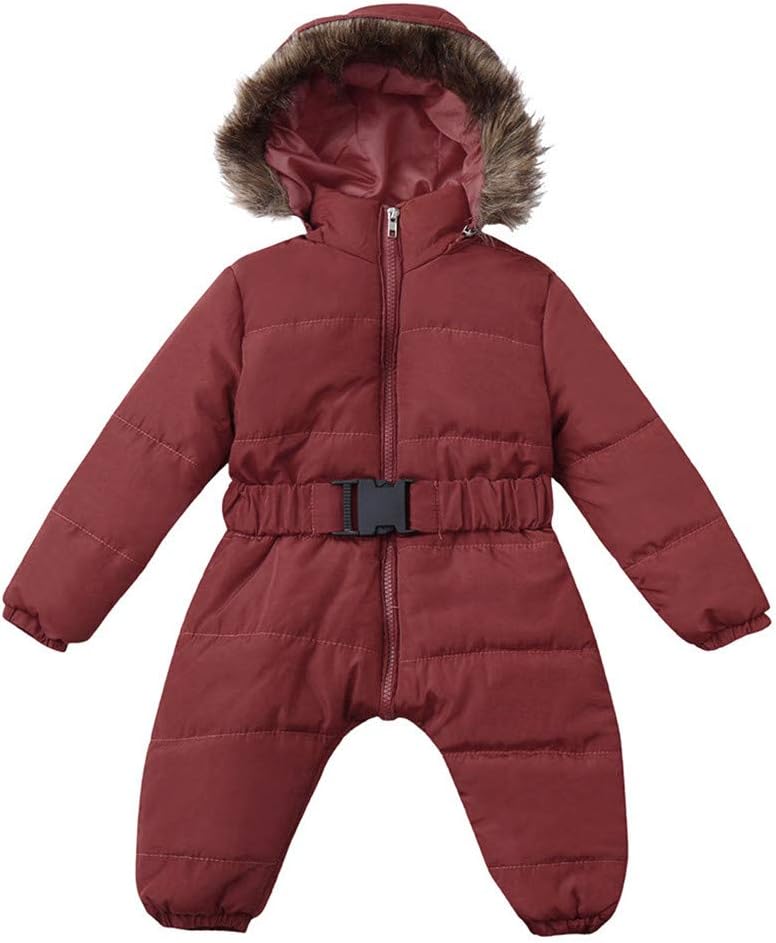 Infant Baby Winter Romper Padded Thick Coat Outerwear Warm Snowsuit Hoodie Jumpsuit