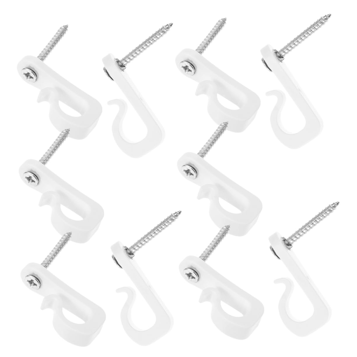 Happyyami 10pcs Light Hanging Hooks for Easy Installation LED Light Screw Hooks for Outdoor Use for Birthday Parties Valentine Day and Year Celebrations
