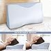 Cervical Pillow, MOKALOO Memory Foam Pillow for Sleeping, Bed Pillow for Neck Pain, Orthopedic Contour Pillow with Pillowcase, for Side, Back and Stomach Sleepers (standard size) (Blue)