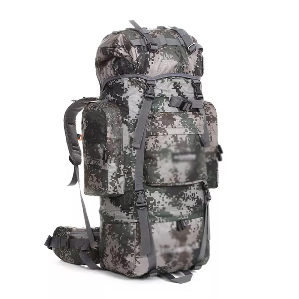 80L Outdoor Backpack Travel Bag Men's Hiking Backpack Rucksack Sports Bag Mountaineering Bag (Color : E, Size