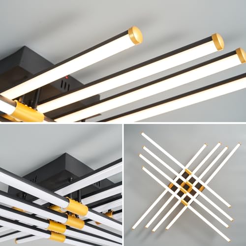 Plafonnier LED avec télécommande pour chambre et salon moderne minimaliste