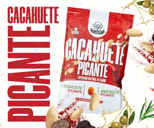 Miniatura 5 de El Nogal Frutos Secos Cacahuete Repelado Picante Con Pimenton Y Cayena Doypack, 125 G Paquete De 1