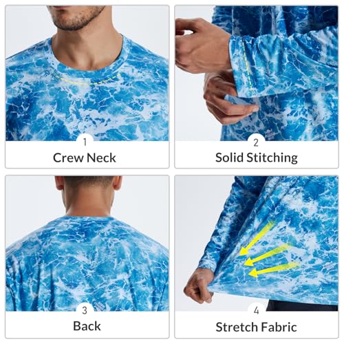 LOOGU Men’s Hunting Camo Shirt Lightweight, Camouflage Shirts for Men Long Sleeve Shirt for Fishing Hiking Camping — view 5