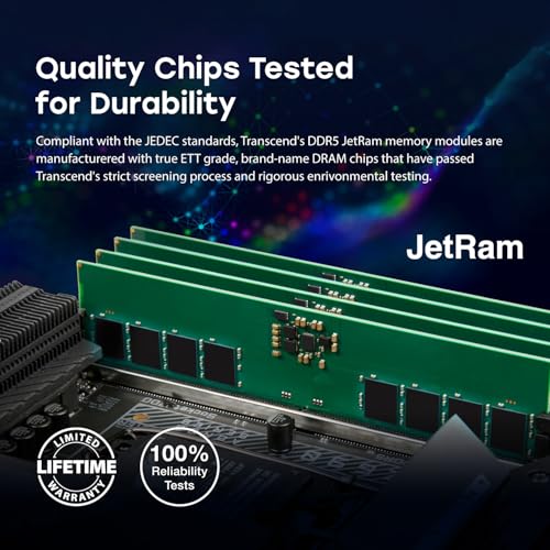 Transcend Modulo Di Memoria SO-DIMM Da 32 Gb DDR5 4800 Mhz - JM4800ASE-32G - 8