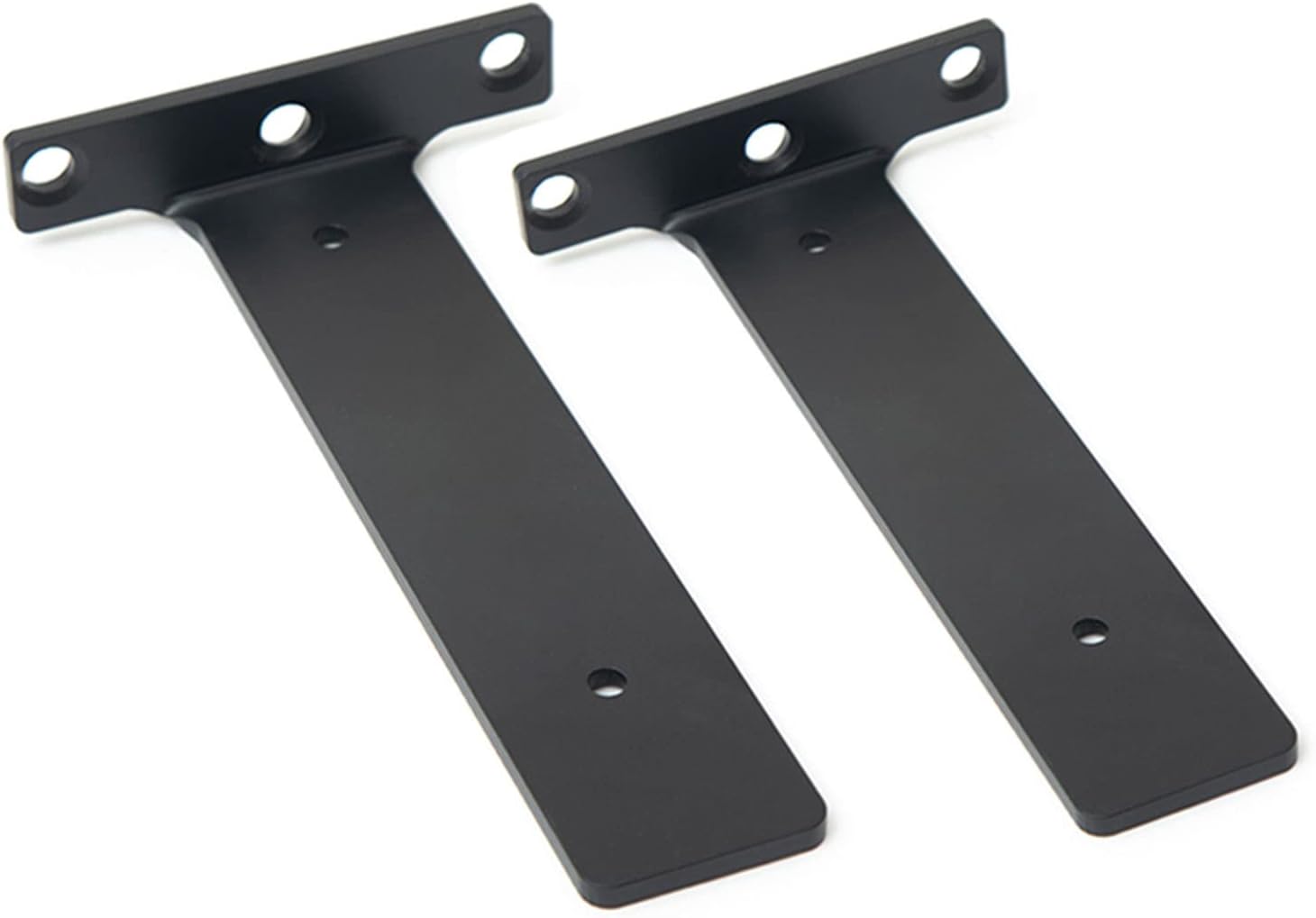 SANJIAOJIA 2pcs Solid Steel Floating Shelf Bracket,Heavy