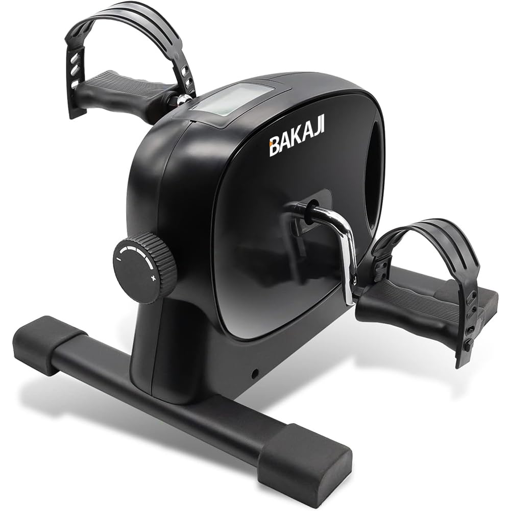 BAKAJI Pedaliera per Allenamento Braccia e Gambe, Cyclette Cycle Bike da Ginnastica Passiva, Ideale per Riabilitazione, Anziani, Fitness, Esercizio Fisico, Palestra