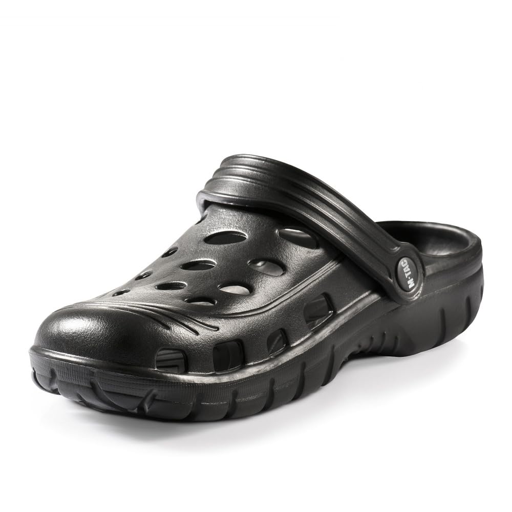 M-Tac Hausschuhe EVA Clogs Hausschuhe Gartenschuhe (Black, Unijne rozmiary obuwia, Dla dorosłych, Dla meżczyzn, Tabela rozmiarów, Średnia, 46)
