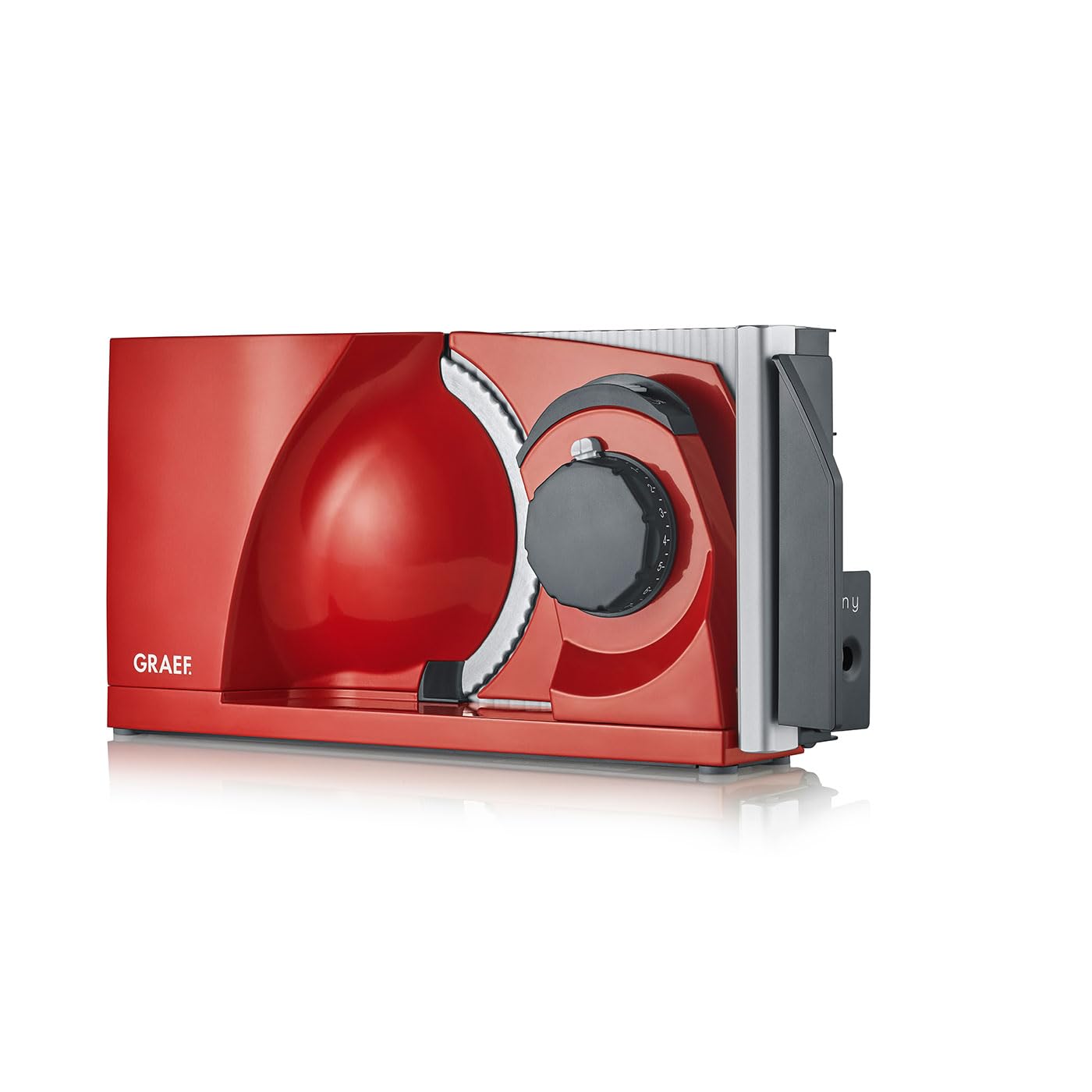 GRAEF MYtiny Folding Kitchen Food Slicer MT1003, Bread Slicer, Sausage, Vegetable, Bread Slicer, Foldable, Red