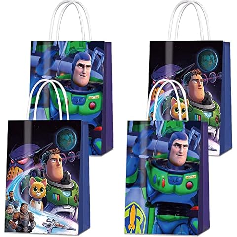16 Pack Buzz Lightyear Party Gift Bag Birthday Gift Bag Snack Goodies Bag Kids Party Supplies Cover