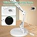 KUVRS 10X Magnifying Glass with Light and Stand, 2-in-1 LED Magnifying Lamp, 3 Color Stepless Dimming Magnifier with Light, Real Optical Glass Magnifier Lamp for Crafts Repair Close Work- White