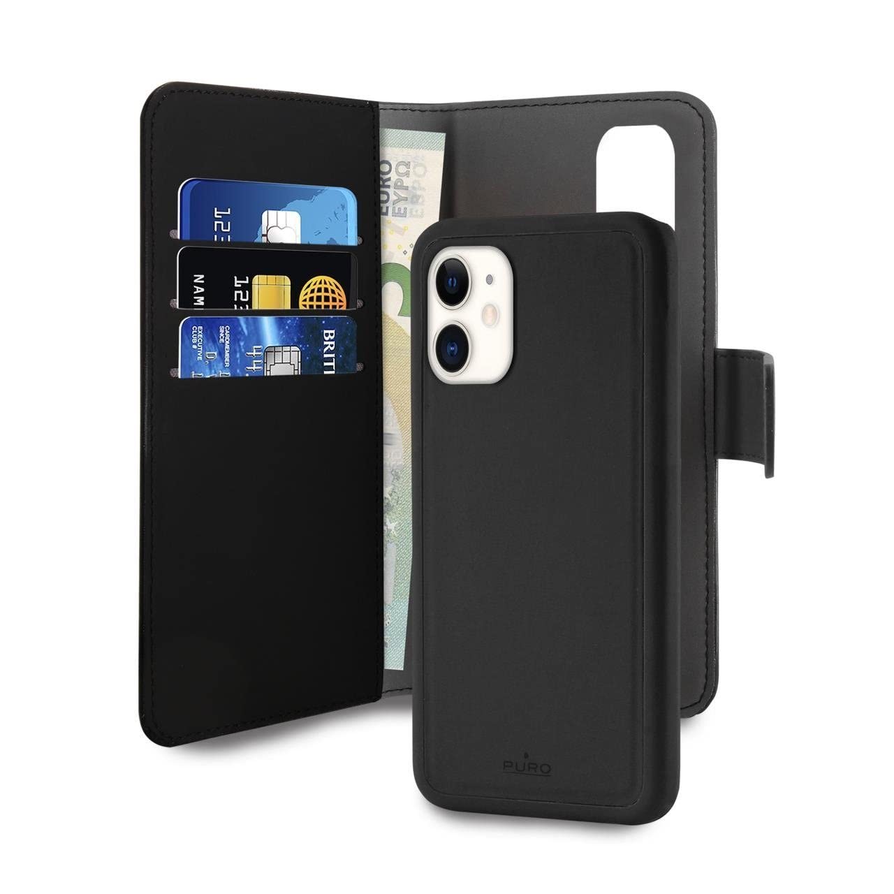 Custodia Smart Folio Con Portafoglio Per IPhone XR – 2 In 1, Magnetica, Con Funzione Sleep/wake, Nera - 5