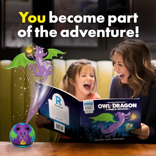 Echo Dot (5th Gen) Kids and Readyland Alexa Interactive Book Bundle | Dragon