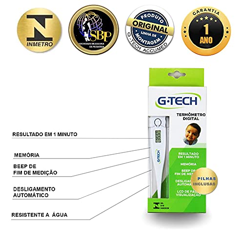 Termômetro Clinico Digital Th1027 G-tech Original a prova d'água