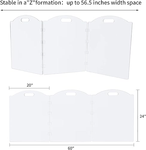 Clear Acrylic Freestanding Dog Gates for The House — lifestyle photo