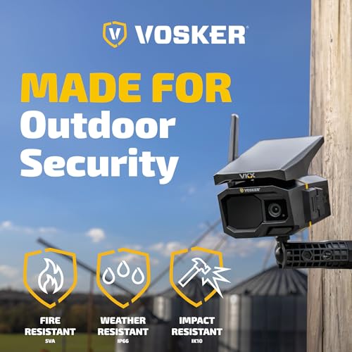 Vosker VKX Construction 4G LTE Solar Cellular Security Camera, Video - Image 4